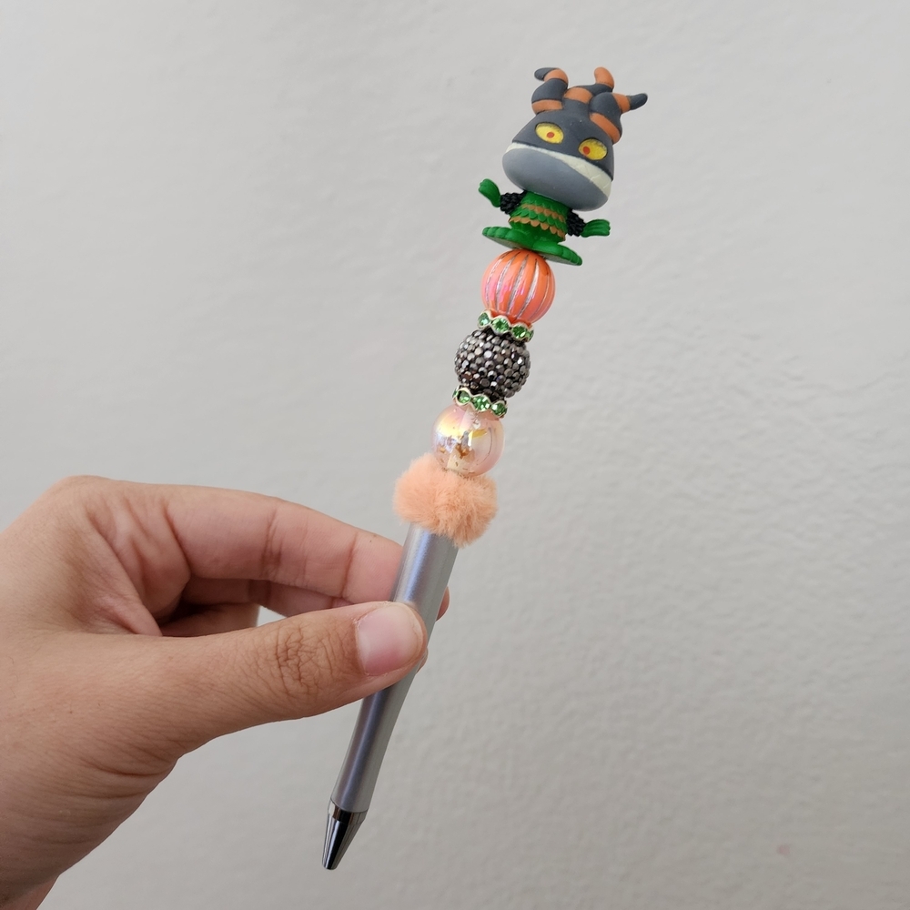 Disney Doorables Harlequin Demon Nightmare Before Christmas Beaded Black Ink Pen